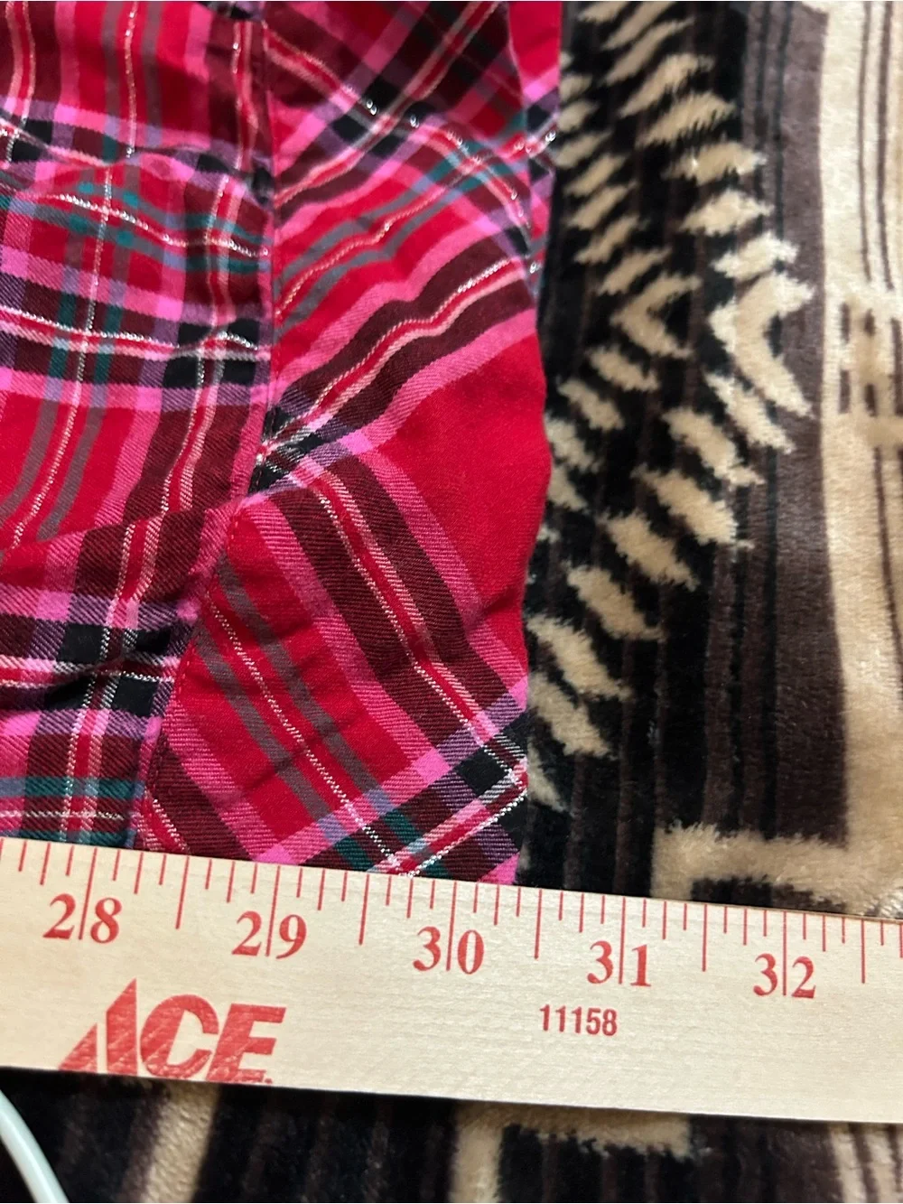 Victorias Secret Pajama Set Size S Red Pink Plaid Lightweught Cotton Holiday